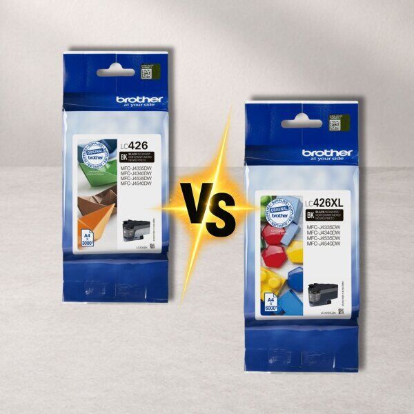 Brother LC-427 vs. Brother LC-427XL – Unterschiede bei Reichweite und Kosten