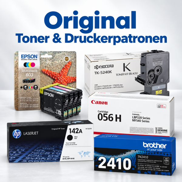 Original Toner & Druckerpatronen – Verbrauchsmaterial vom Druckerhersteller