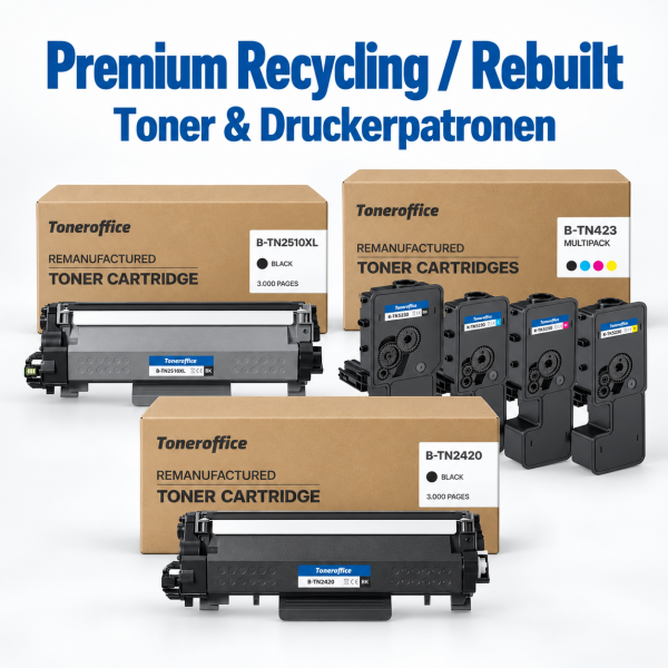 Premium Recycling / Rebuilt Toner & Druckerpatronen – professionell wiederaufbereitet